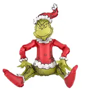 Dr Seuss The Grinch Sitting Santa SuperShape Foil Balloon