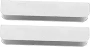 Cabilock 2pcs Safety Door Rail Accessories Groove Fittings for Gates Reinforcement Tools for Gates Door Groove Reinforcement Tools U-Groove Gate Fittings Fence Groove Fittings Pp Silver