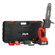 Mensela CS-L3 8Inch Cordless Brushless Electric Chain Saw W/ 4Ah Battery Rechargeable Chainsaw for Tree Trimming Branch