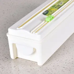 保鮮膜切割器 廚房食品保鮮膜切割器盒塑料滑刀水果家用PE保鮮膜大卷耐高溫45cm『XY18111』