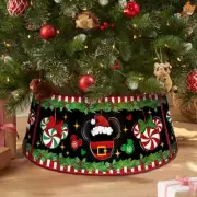 Metal Christmas Tree Collar, Mini Tree Ring Decor 23 Inch Diameter for Small ...
