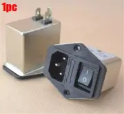 1Pcs Rocker Switch Socket Connector 10A Power Emi Filter Canny Well Emi With cs