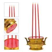 Electronic Incense Burner Temple Candle Funeral Candle Light LED Candle Lamp