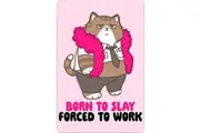 Grindstore Born To Slay Forced to Work Plaque (Multicoloured) (One Size)