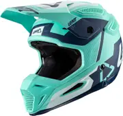 Leatt GPX 5.5 V20.1 Aqua Motocross Helmet, turquoise, Size 2XL for Men