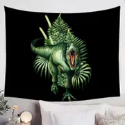 Green Scary Dinosaur Tapestry