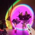 Sunset Lamp,16 Colors Sunset Projection Lamp LED Night Light with Remote &Tripod