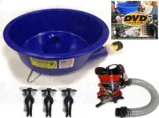 BLUE BOWL PAN GOLD Prospecting CONCENTRATOR + PUMP + Leveler Leg Kit How to DVD
