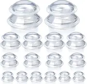 16 Pcs 4 Sizes Cupping Therapy Set Silicone Cupping Massage Cups Professional Chinese Cupping Therapy Studio and Household Set for Cellulite Reduction Body Myofascial Muscle Nerve Joint Pain