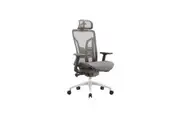 MIUZ Ergonomic Mesh Work Study Computer Gaming Office Desk Chair Executive Adjustable Seat Grey