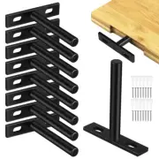 10 Pcs Hidden Shelf Brackets Floating Shelf Bracket Angle Brackets Metal Corner