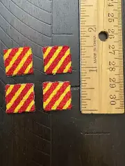 5/8" International Maritime Nautical Signal Flag Letter Y Yankee Patch Set of 4