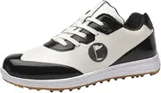 [ZHENSI] Men's Golf Shoes Spikeless Color Changing Shoes Outdoor Casual Sneaker