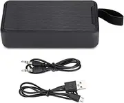 Richer-R Speaker,Portable Wireless Speaker Heavy Bass Music Player Black with Cable,Speaker with Built-in HD Microphone for Hands- Calls