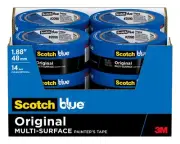ScotchBlue Original Painter's Tape 12 Rolls 1.88 Inch Multi Surface Solution