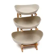 3 Tier Fruit Basket Bowls Holder Stand Kitchen Organizer Vegetables Storage Rack
