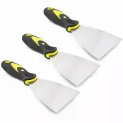 3-Packs 3" inch Flexible Scraper Putty Joint Drywall Knife Rubber Handle