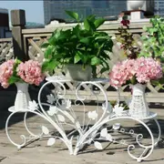 Outdoor Indoor Metal Flower Pots Planter Plant Stands Garden Shelf Racks