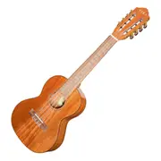 Tiki 8 String Mahogany Solid Top Electric Ukulele with Gig Bag (Natural Gloss)