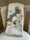 Pottery Barn Kids Peter Rabbit Heirloom Blanket 30”x40” NWT OB