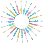 SOESFOUFU 32pk Kids Toothbrush Set Soft Bristles Mini Toothbrush for Kids Toddler Tooth Brush Suction Cup Base