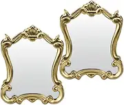 ORFOFE Miniature Mirrors Realistic Miniature Furniture for Doll House Decorative Mini Home Scene