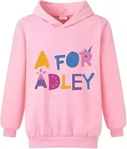 [Xpialong] A for Adley Girls Fashion Sports Hoodies Boy Solid Color Jumper Kids Tops