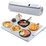 Rollable & Portable Electric Warming Tray,Upgreaded Graphene Heating Food War...