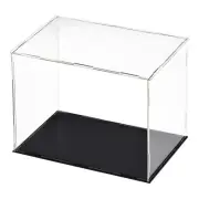 Acrylic Clear Display Case Box Dustproof Showcase Collectibles Model 30x20x25cm