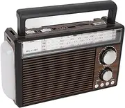 Zunate Retro AM FM Radio, Shortwave Portable Vintage Radio with Antenna and BT Chip, Battery Operated or AC Power Retro Radio with Big Bluetooth Speaker for Home Kitchen Outdoor (US Plug)