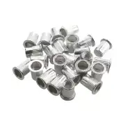 M10 Alu Nut Serts Riveting Nuts Rivet Threaded Inserts Blindnut Rivnut 25pc