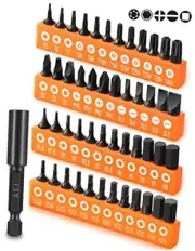 49-Pack 49PCS Torx/Hex/Slotted/Phillips/Square/Extension Bit Holder