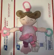 Kelly Baby Princess Doll 10" Plush Rattle Clip On Lovey Toy Pram Toy Girls NEW