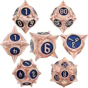 7pcs/set D&D Dice Set Metal Dice Dungeons & Dragons Game Accessories Popular B1