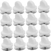 Tofficu 50pcs Butterfly Clutch Pin Backs Keepers Replacement Uniform Badge for Tie Tack Lapel Pin Backing Holder Clasp