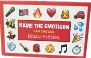 Flash Card Game-Name the Emoji-Music Edition Name the Emoticon