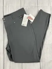 NWT! Kerrits Cross Over Riding Breech Knee Patch Cinder Grey Sz XL