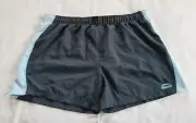 Slazenger Logo Ladies Steel Blue Embroidered Running Shorts Size 16 New