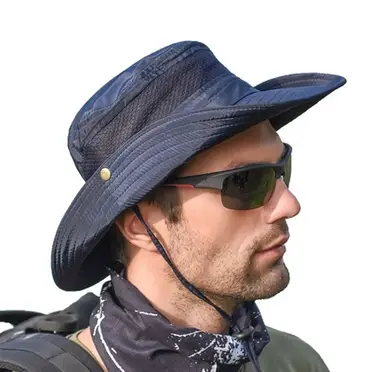 【KISSDIAMOND】加大帽檐透氣可折疊防曬抗UV遮陽帽漁夫帽(KDH-9045)