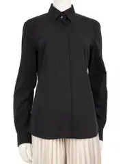 Black Long Sleeve Collar Shirt