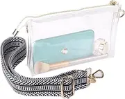 Y&R Direct Clear Bag Women's PVC Transparent Cross Body Purse Clutch Messenger Handbag Tote Shoulder Bag