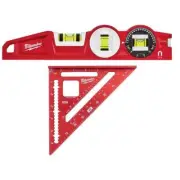 Milwaukee Torpedo Level 10" 360° Locking Die Cast w/ Rafter Square 7" (2-Piece)