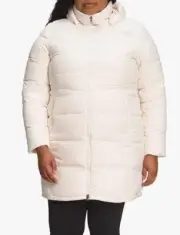 New $300 2X XXL The North Face Metropolis Parka White 600 Down TNF NWT