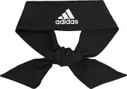 adidas Alphaskin Tie Headband - black,Unisex Adults, White Logo