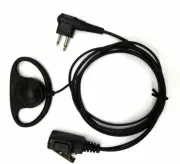 D Shape Earpiece Headset Mic 2pin CLS PR AXU for Motorola Radio Walkie Talkie