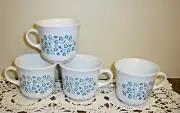 Corelle Blue Heather Set of 4 Cups MINT