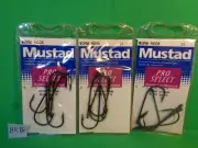 Mustad Pro Select Extra Strong Worm Hooks, Size 3/0, #32783 15 Total Hooks (New)