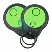 Merlin M842 Chamberlain Garage Door Remote Control Genuine Transmitter 2 Pack