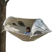 Camping Hammock Double Person | Spaceship Look Double Person Hammock with Tree Straps,Portable Anti-gnat Camping Swinging Bed