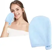 LOLIPPYY 3pcs Thickened Facial Cleaning Gloves Soft Makeup Removal Pads for Reusable All Skin Types